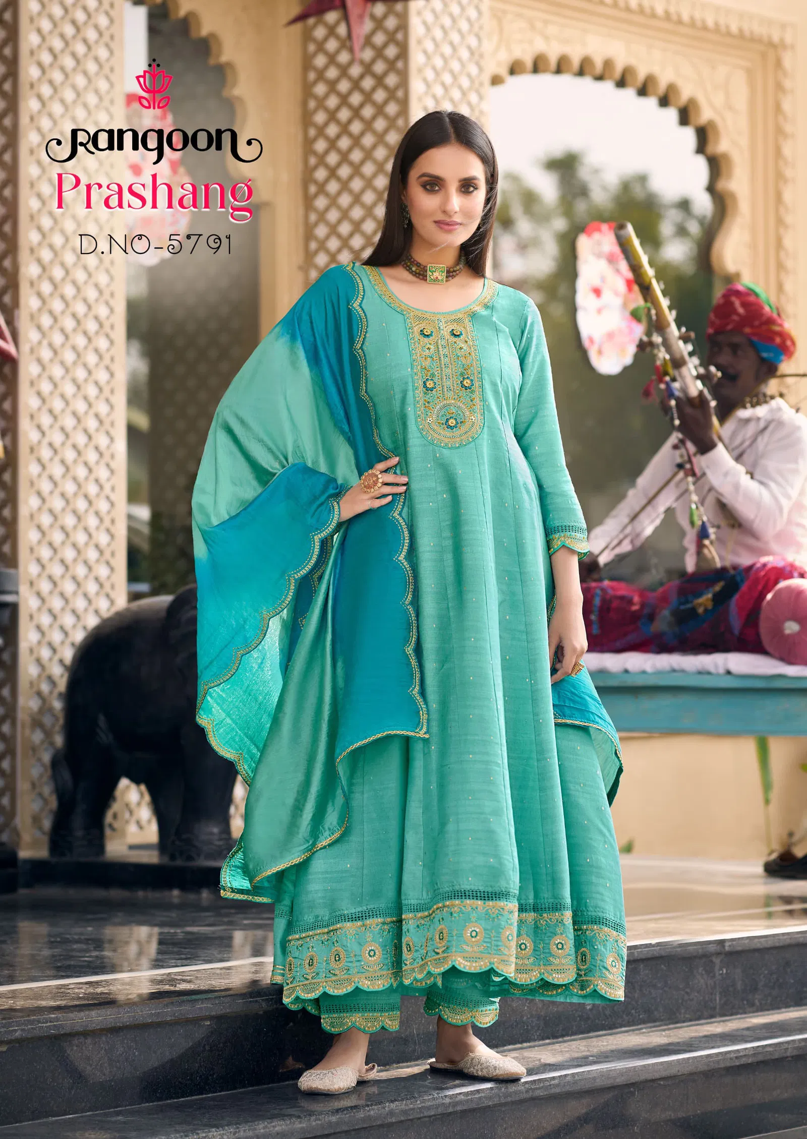 Prashang By Rangoon Anarkali Readymade Suits Wholesalers In Delhi